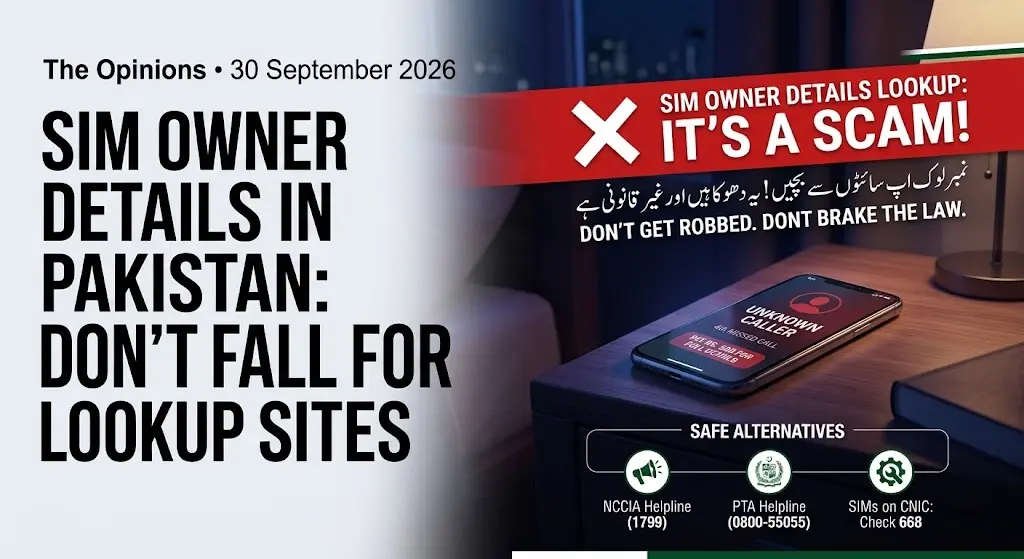 SIM Owner Details in Pakistan: Don't Fall for Number Lookup Sites (2026)